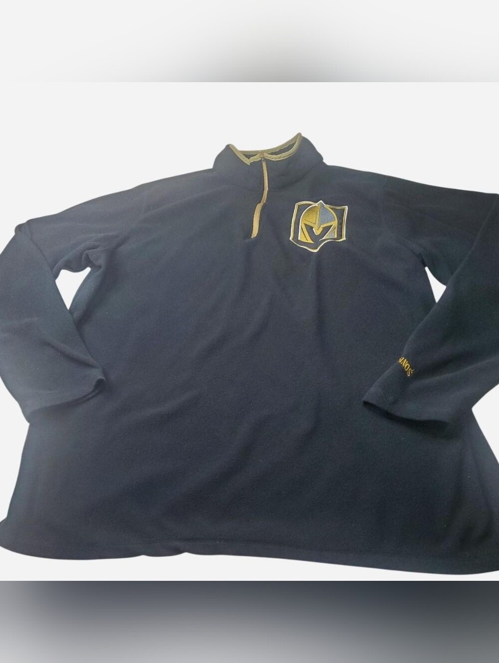 Station Casino's NHL Vegas Golden Knights black quarter zip fleece Mens 3XL